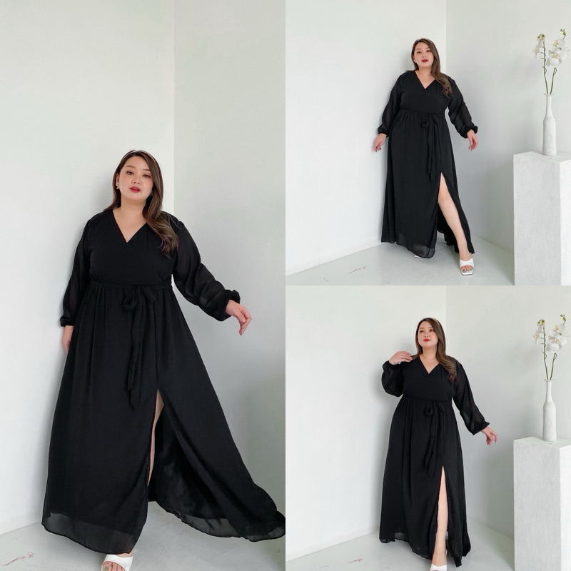 MALVYN Long Dress Bigsize | Dress Jumbo | Dress pantai Armany Baby Doll