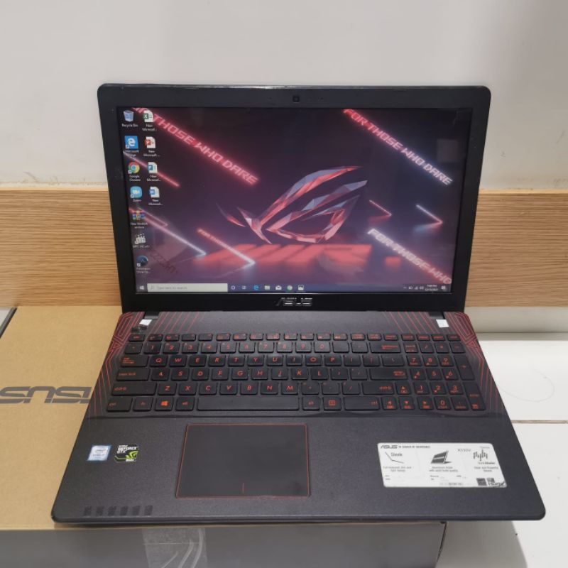 Laptop Asus Gaming Baby ROG X550VXK, Gaming Editing Ok, Lengkap, Black Spesifikasi.- Processor : Int