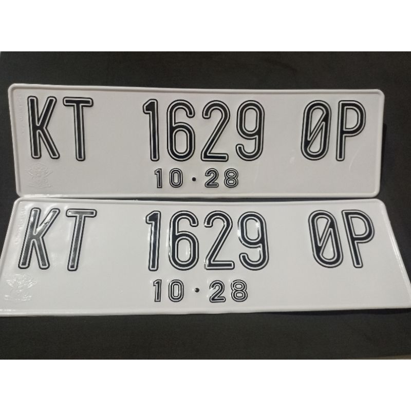 PLAT MOBIL ANGKA BOLONG