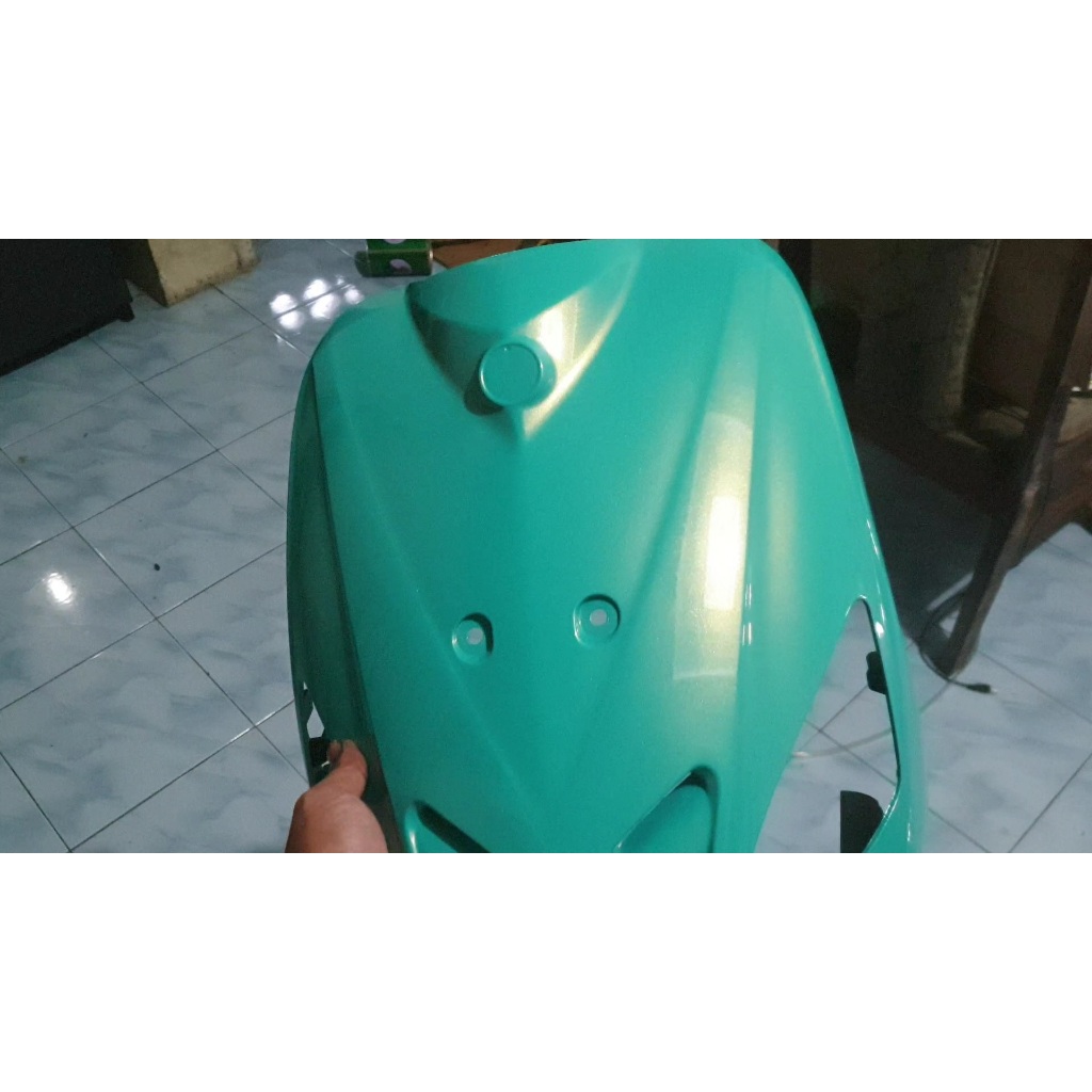Cat motor hijau pastel pearl gold
