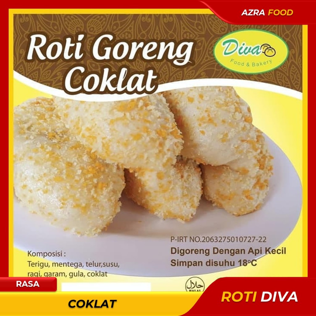 

Makanan Cemilan Frozen Food Roti Goreng Diva Rasa Coklat Pisang Coklat Keju Ayam Sayur Sosis Murah