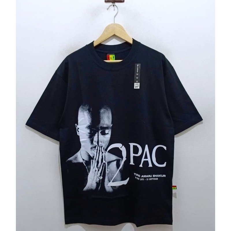 Kaos Baju 2pac Tour Wold Vintage T-shirt Oversize