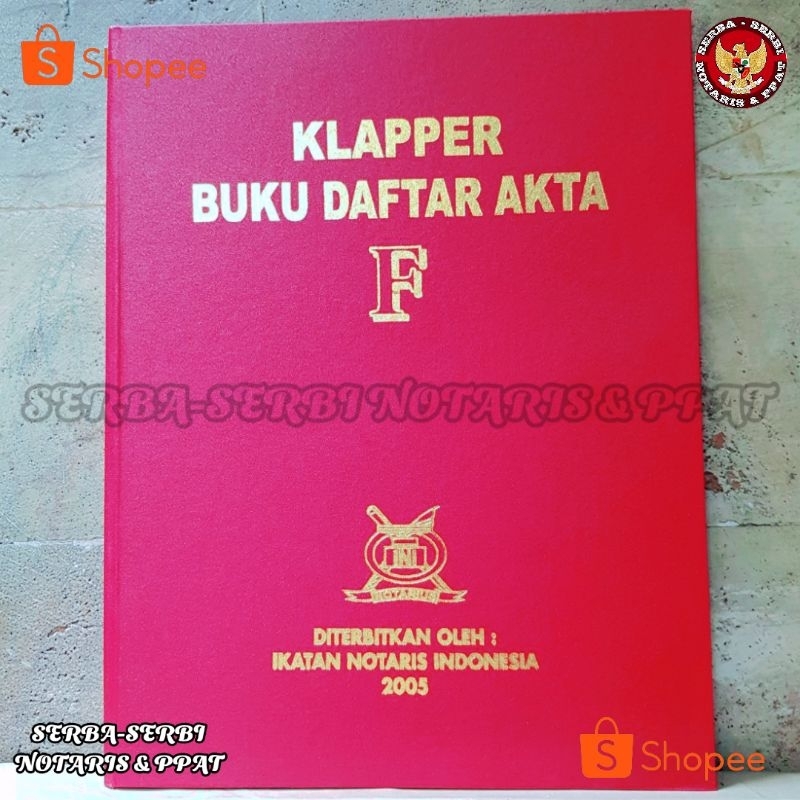 

Buku klapper daftar akta abjad huruf F