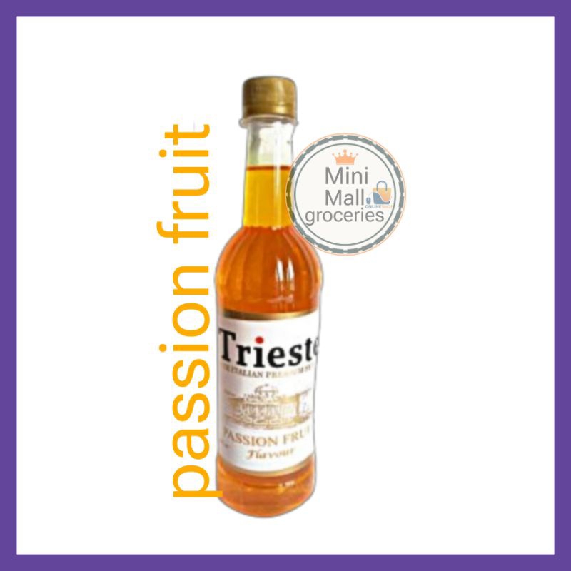 

syrup trieste passion fruit premium 650ml / sirup trieste rasa markisa 650ml