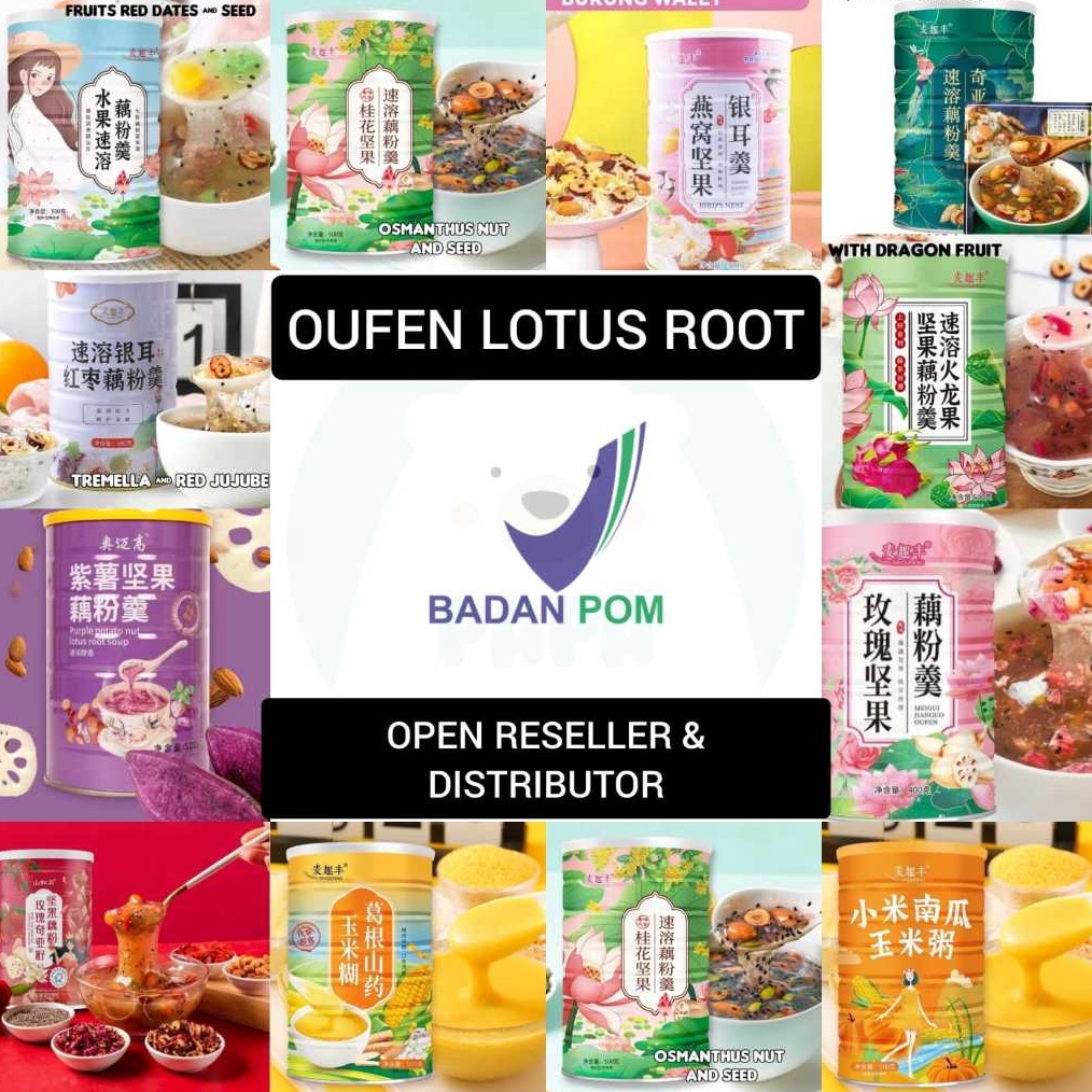 

Termurah Oufen Lotus Root Powder Premium Gold Collagen OuFen Bubuk Akar Teratai