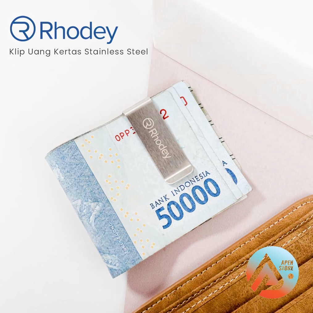 

KUALITAS OKE APEN Dompet Klip Penjepit Uang Kertas Stainless Steel HHYF