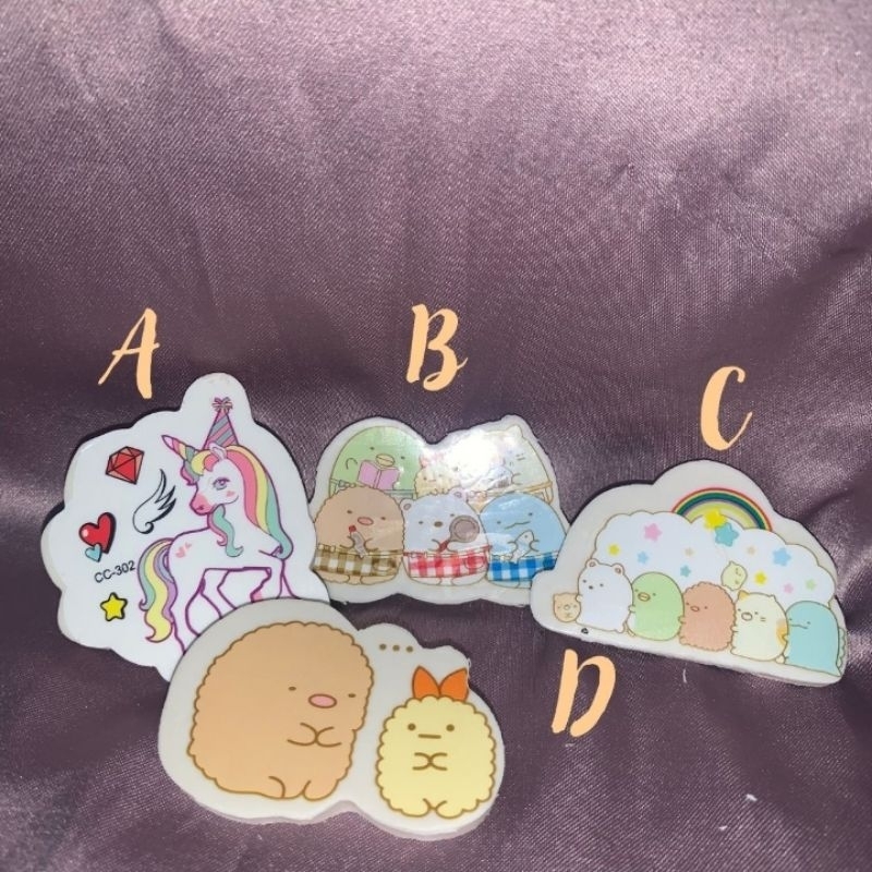 

Character Erasers Fancy | penghapus pencil karakter | Pencil erasers fot kids