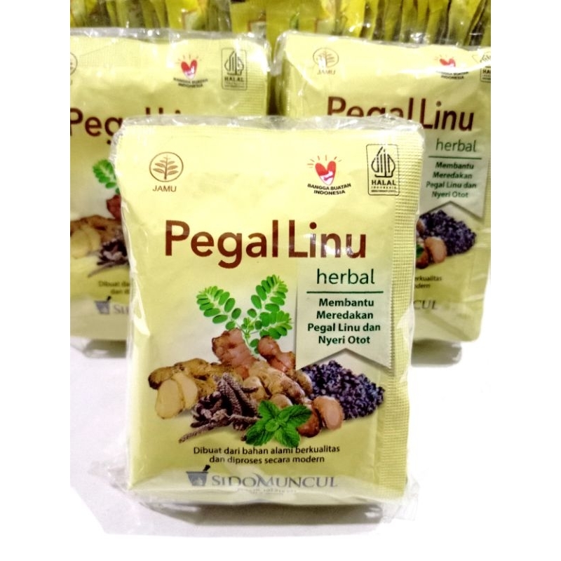 

JAMU PEGAL LINU SIDO MUNCUL SERBUK 1PAK ISI 10 SACHET