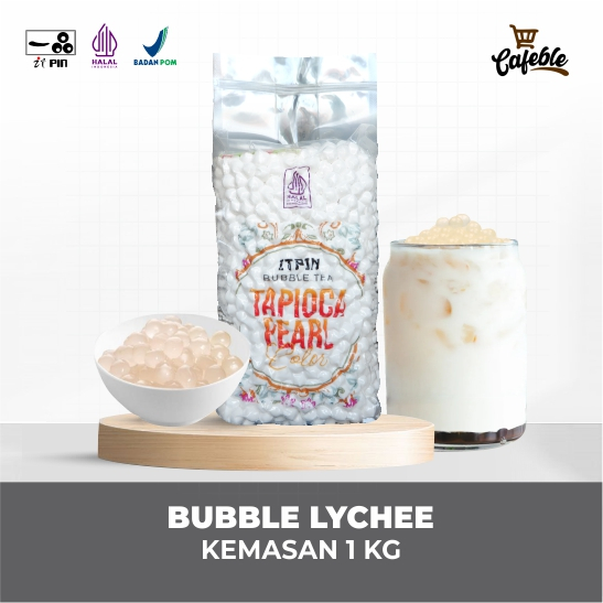 

Itpin Tapioca Pearl Bubble Boba Lychee Kemasan 1 kg