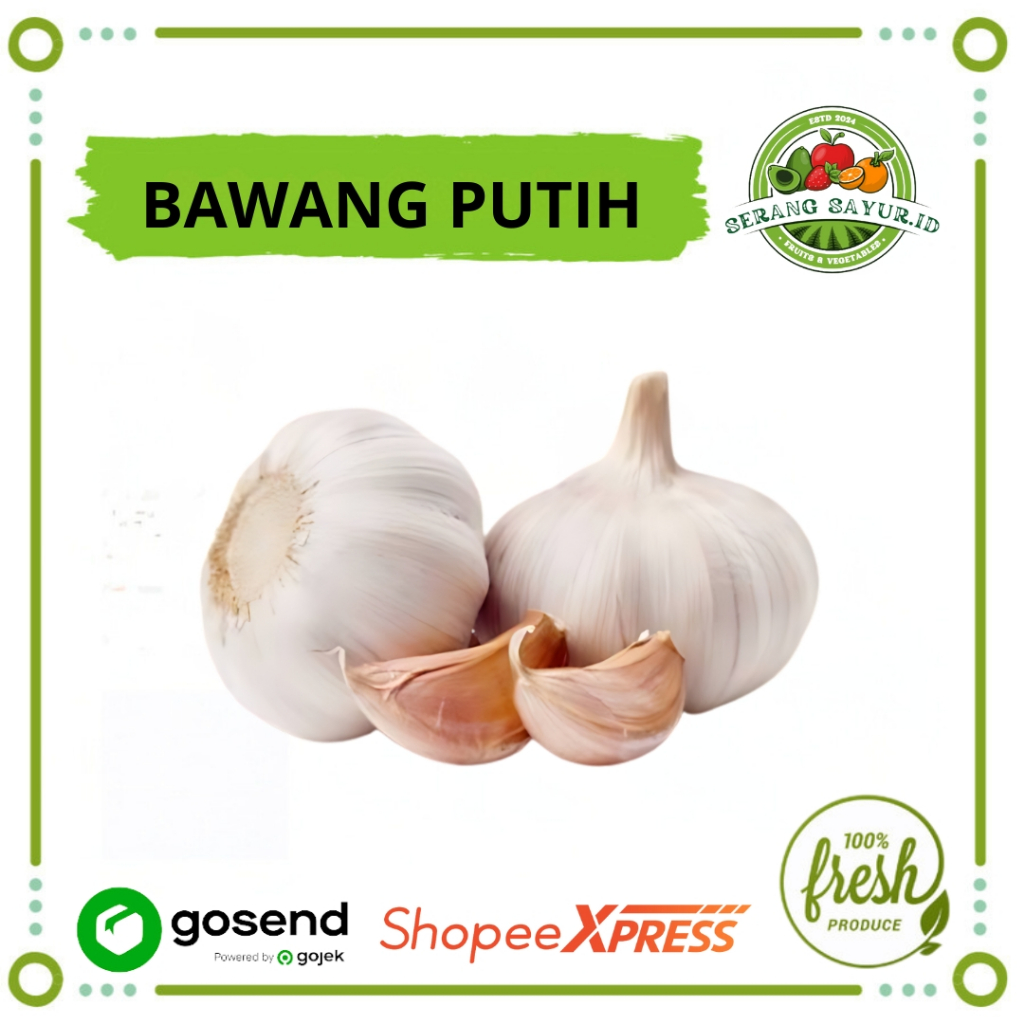 

[INSTAN SERANG] BAWANG PUTIH 250 GR