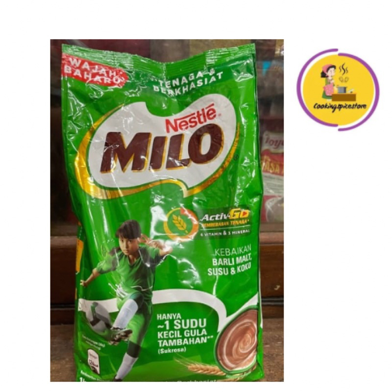 

Milo Malaysia Activ-Go / Milo Malaysia Bubuk Malt Coklat Refill 1kg