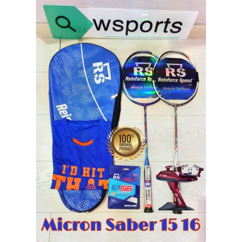 Raket Badminton RS MICRON SABER 15 16 Original