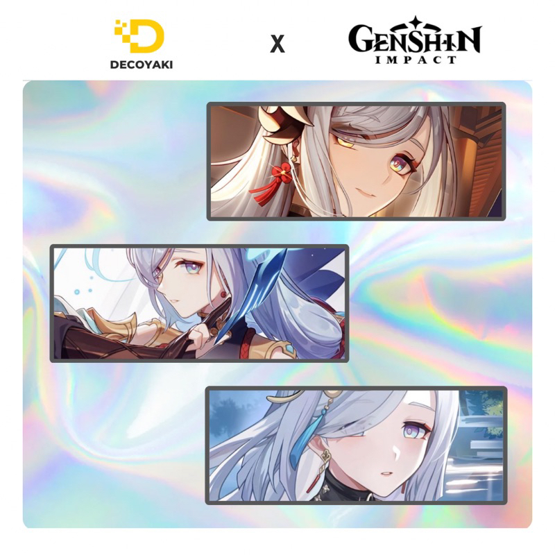 

Sticker Slap Hologram Shenhe Genshin Impact, Stiker Hologram Shenhe Genshin Impact