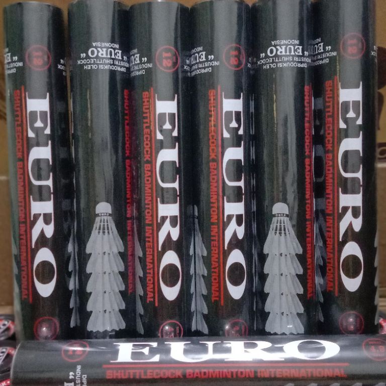 Stok terbatas shuttlecock euro hitam cock kok euro
