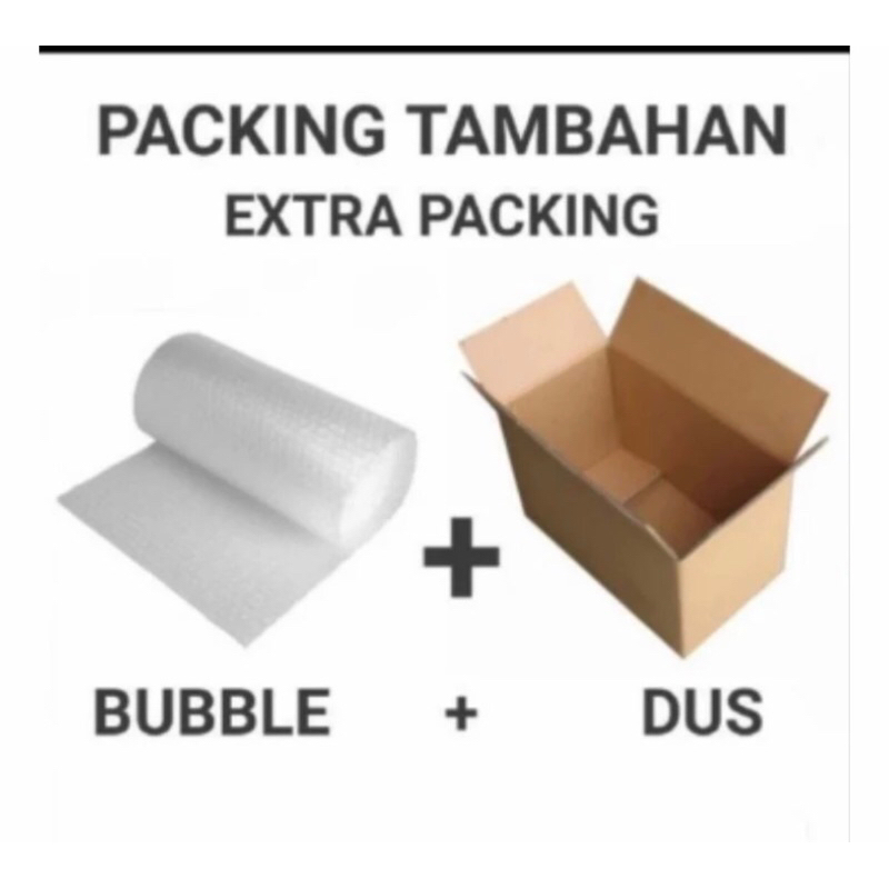 

Bubble wrap+ kardus