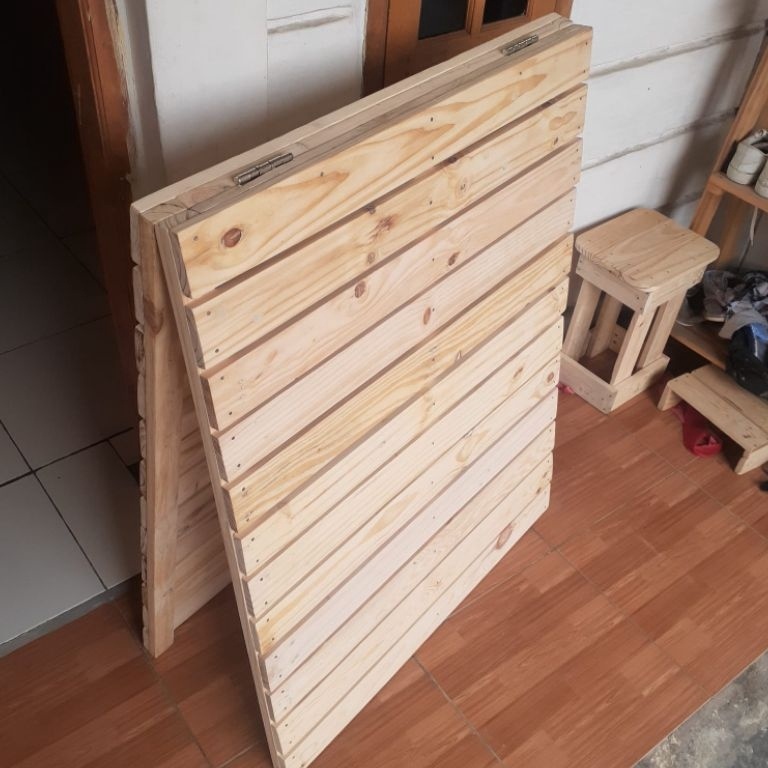 Jangan Ketinggalan order Alas Kasur Single 1  2  35 Dipan Kayu Palet Jati Belanda