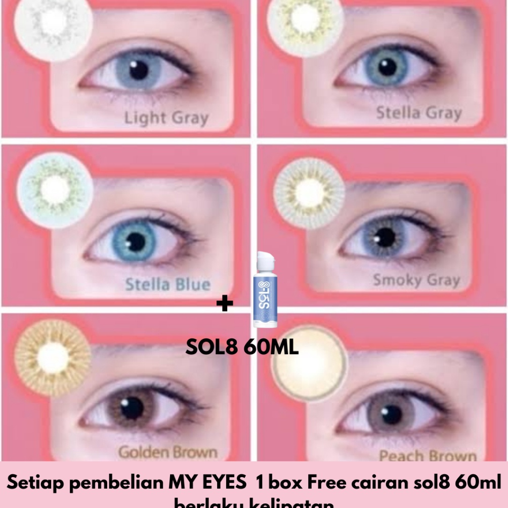 TREND Softlens MY EYES DIA 145MM Softlens Normal dubai ctk  Softlens Minus  Softlens Brown Minus  So