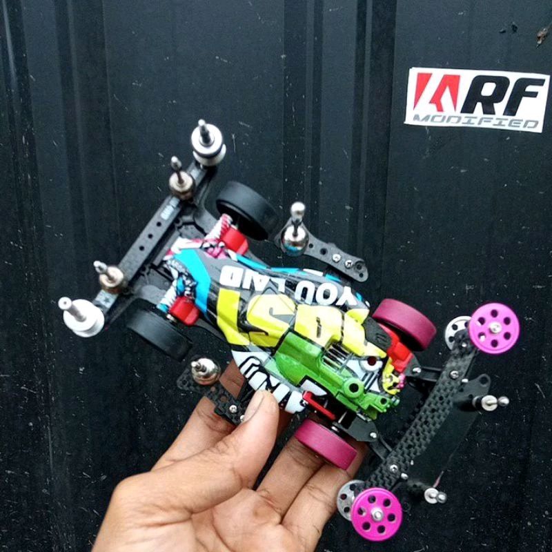 body tamiya astute custom paint motif kartun