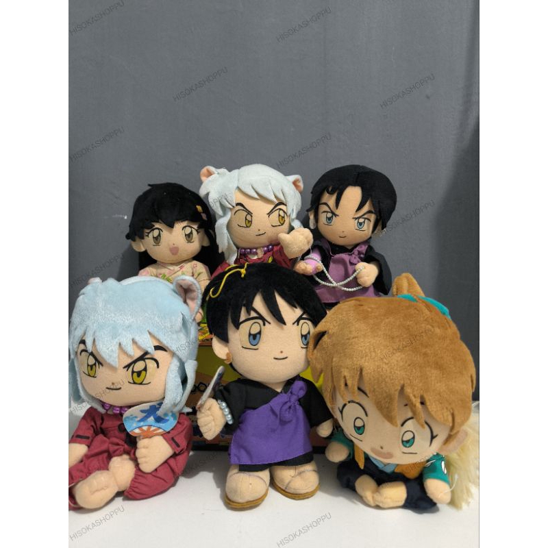 [INUYASHA] Boneka Plush Vintage Inuyasha Kagome Miroku Shippo