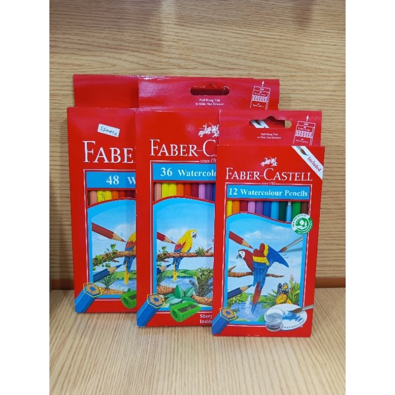 

pensil warna water colour pencils Faber Castell 1 pak isi 12,36,48