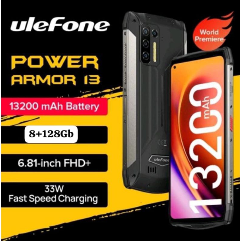 Ulefone Power Armor 13 13200mAh 128GB Android 11 NFC Global