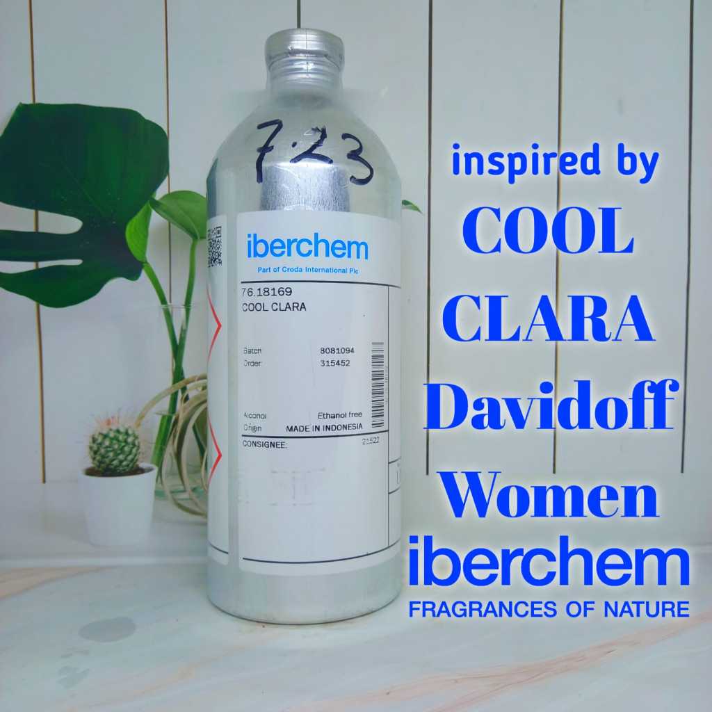 Cool Clara By Iberchem, Inspired By Davidoff Cool Water Woman, Bibit Murni Kemasan Repack 100 ML