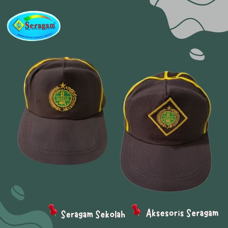 TOPI PRAMUKA SIAGA COKLAT