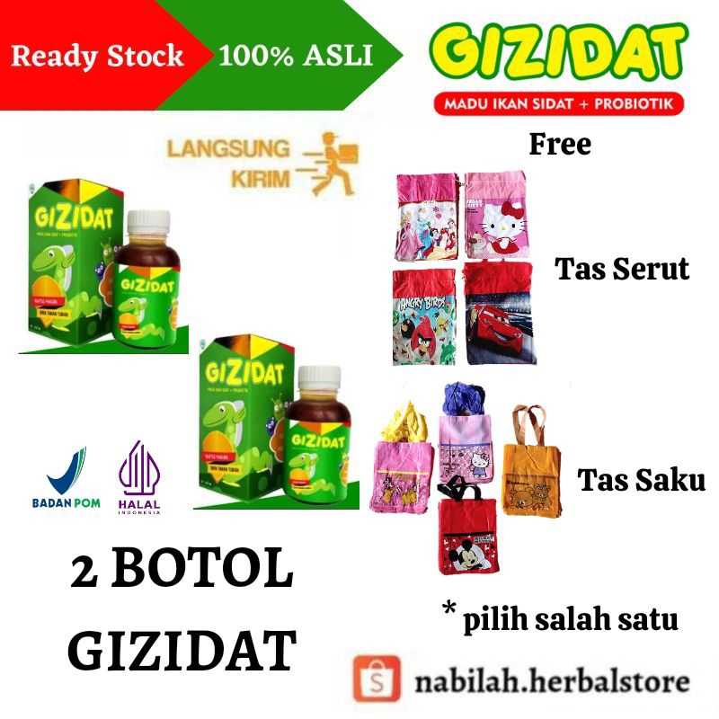 (2 Botol) Madu Anak GIZIDAT 100% Asli