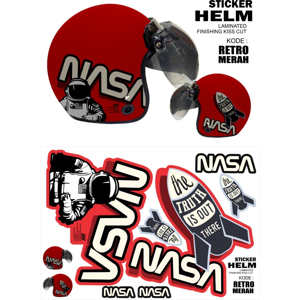 STIKER VARIASI HELM MOTOR BOGO
