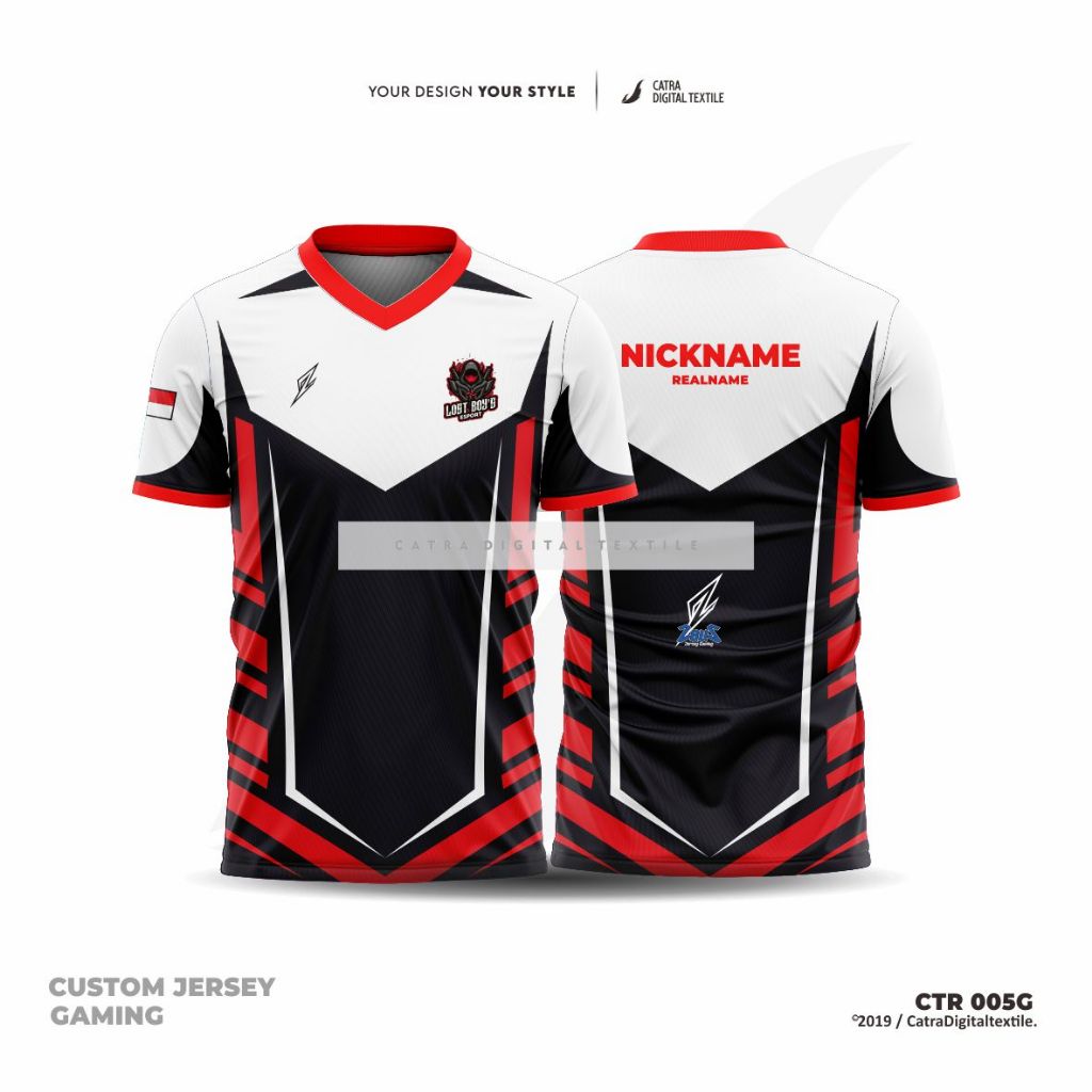 Custom Jersey Gaming Mobile Legend Printing (Satuan Free Desain)