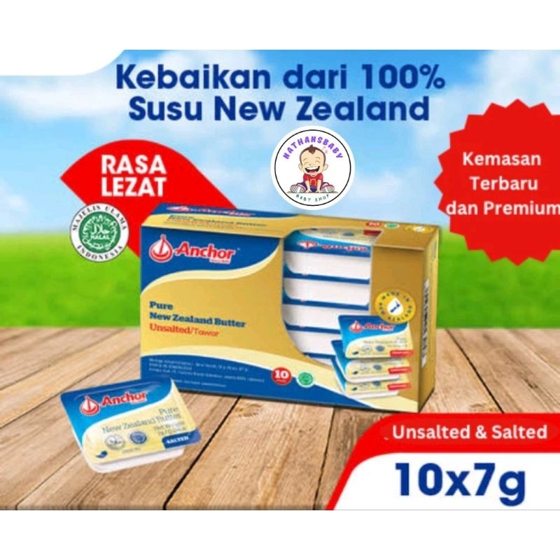 

ANCHOR UNSALTED BUTTER (KOTAK ISI 10 PCS)