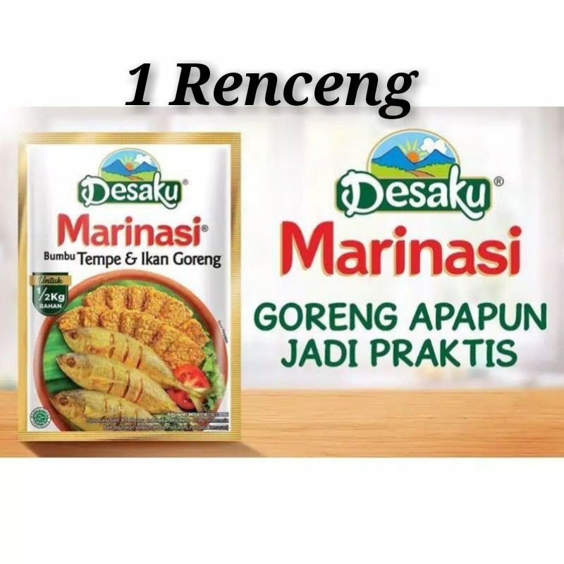 

Desaku Marinasi Tempe, Ikan & Ayam 15gram 1renceng 12sachet | Promo Murah