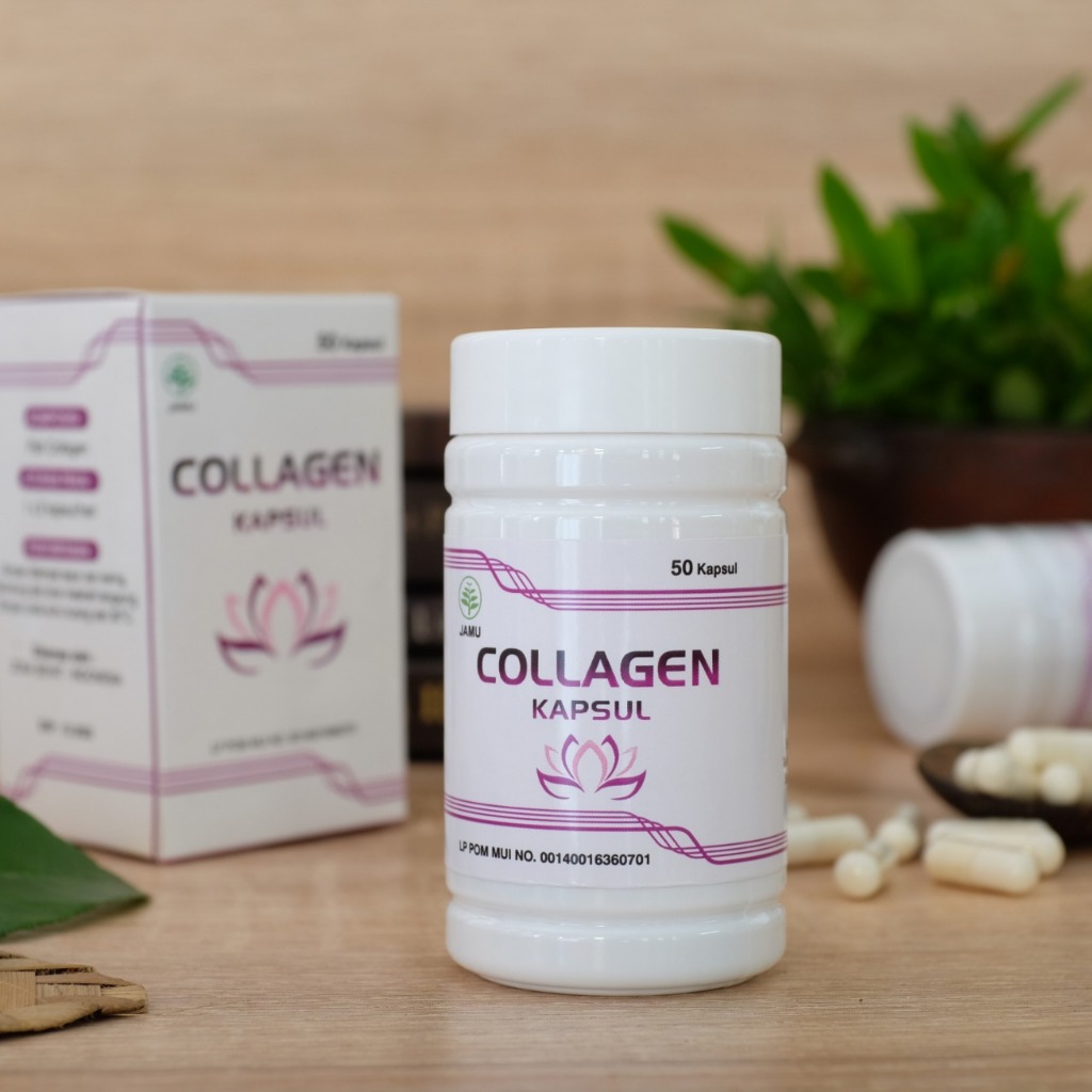 Kolagen Kapsul original isi 50 Fish Collagen Pemutih Kulit