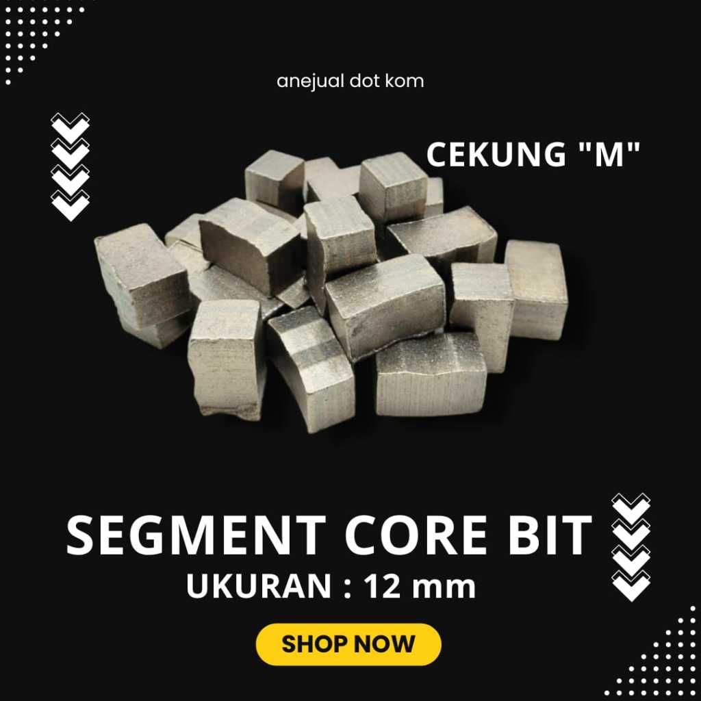 core bit segment / core bit segment tembus batu dan pdc cutter