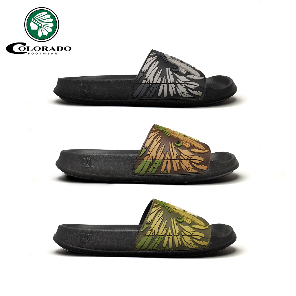 Sandal Slop Pria Rubber Wanita Barnett Colorado - Apache Series