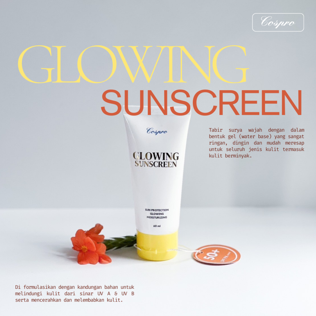 Cospro Glowing Sunscreen SPF50+++ Sunscreen BPOM