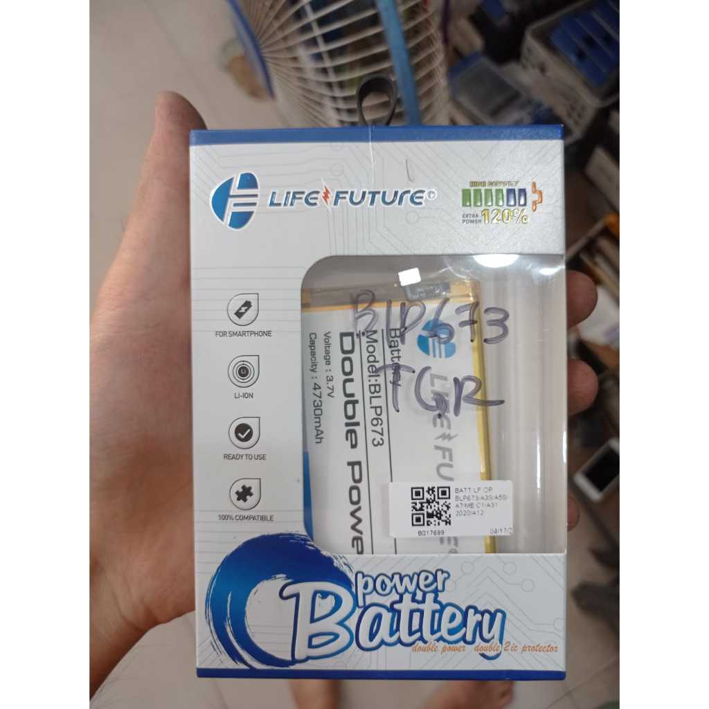BATRE BATERAI HP MODEL BLP673 OPPO A3S / OPPO A5 / OPPO A7 ORI LF