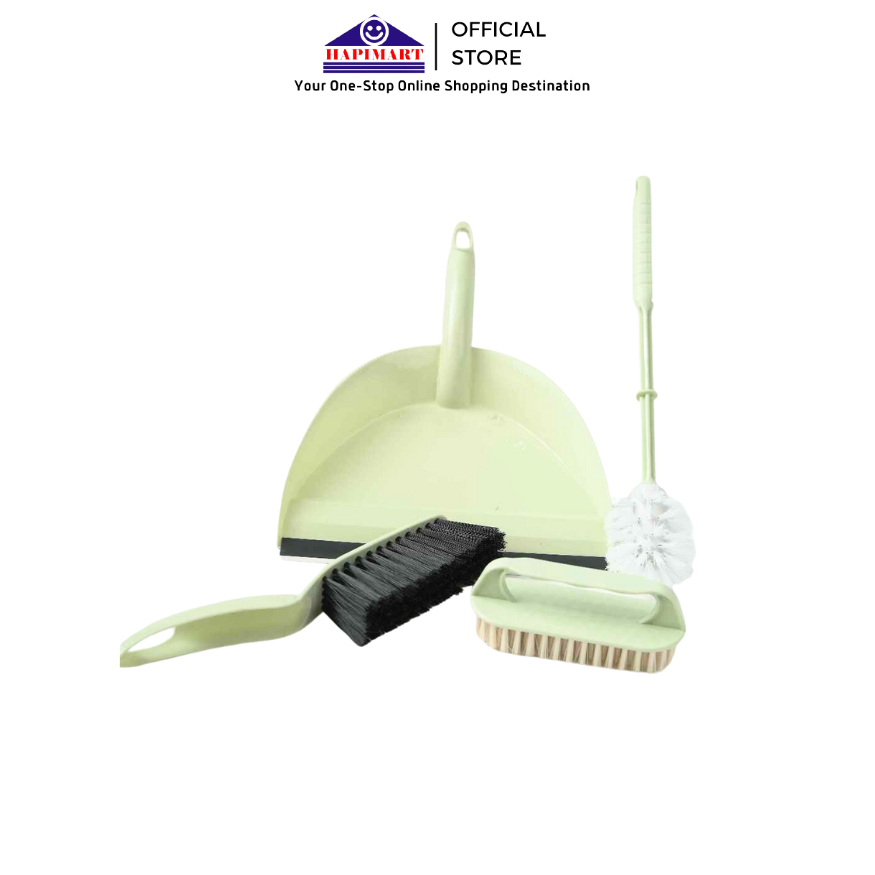 4 IN 1 Sapu Pengki Set / Sapu dan Pengki Mini Set / Mini Dustpan/Pembersih Lantai/Sikat Lantai