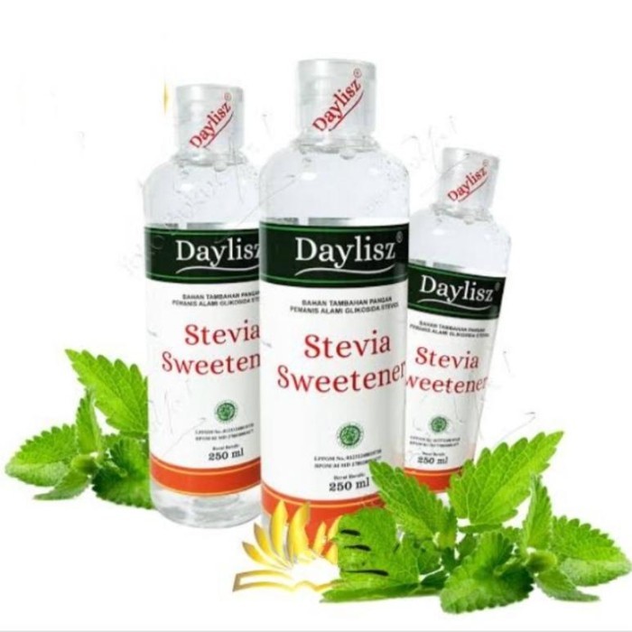 

Stevia Daylisz Sweetener 250 ml / Gula Cair Pemanis Alami 0 Kalori Pengganti Sugar Healthy Food