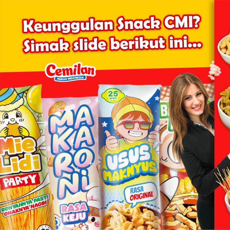 

Paket Kalem Basreng, Mie Lidi, Usus, Makaroni 6 Varian