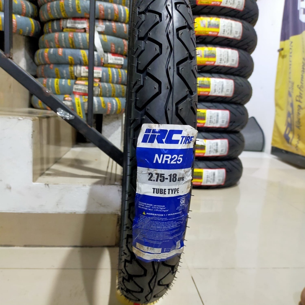 BAN RX KING SCORPIO DEPAN RING 18 UKURAN 275-18 IRC NR25 TUBETYPE (BUKAN TUBELES) IRC NR25