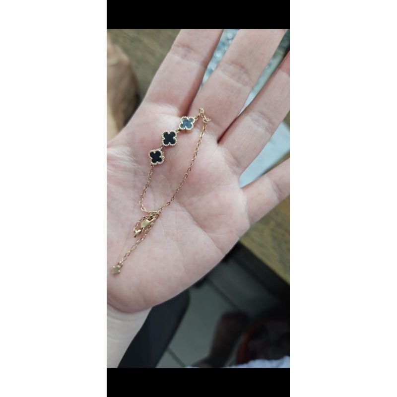 gelang rantai kombinasi ring nori emas asli 375 8k unik simple polos