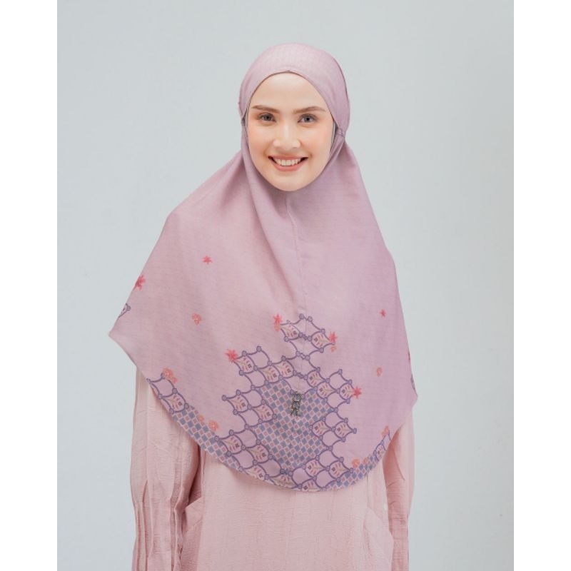 PINK BAITI KHANSA KHIMAR BY DOA DEWI SANDRA