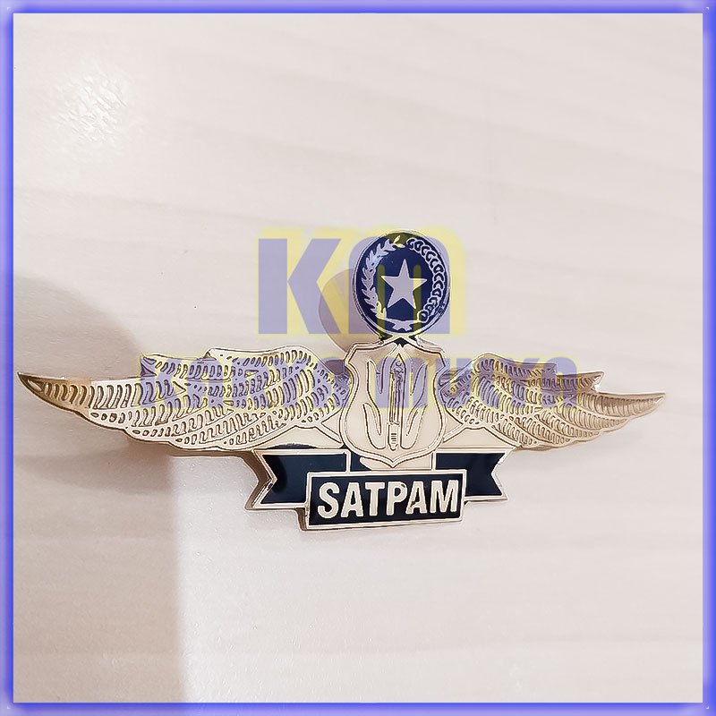 Lencana Satpam - Lencana Security Satpam Pengait Magnet - Karya Mulya
