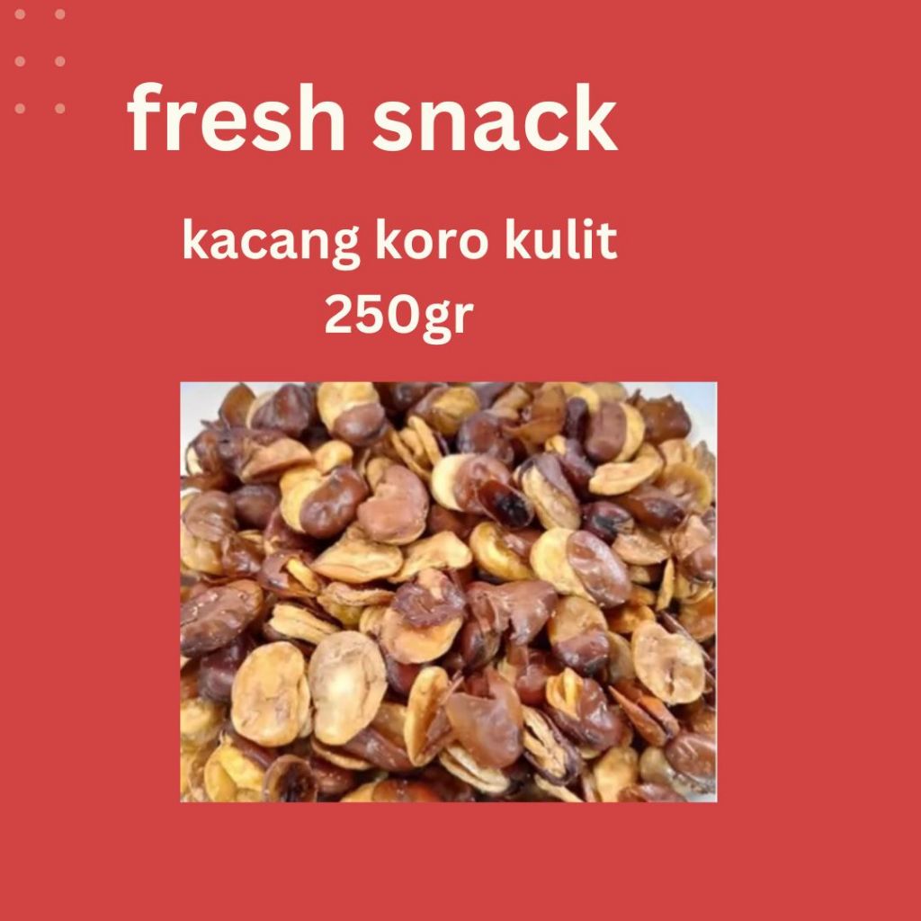 

(250gr) kacang koro kulit | cemilan enakk!!