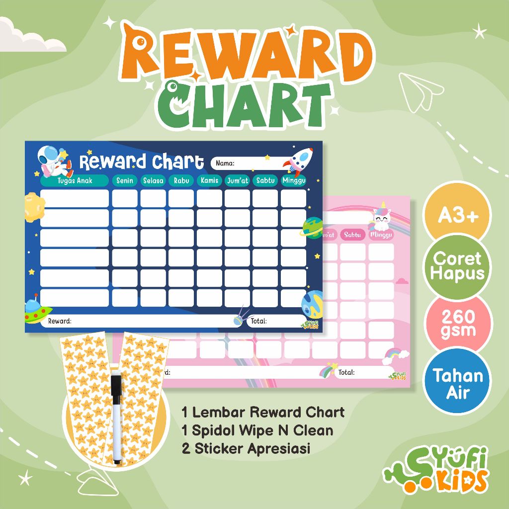 

Reward Chart Anak / Lembar Target Apresiasi Anak