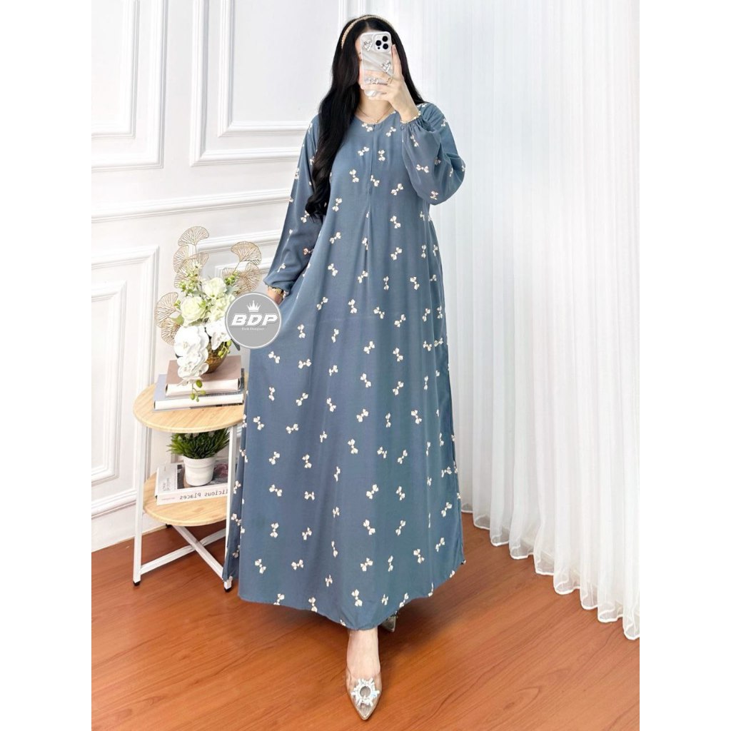 DIANPUTRI DASTER ARAB | GAMIS JEJE | RAYON SUPER GRADE A ORI MODEL RESLETING DEPAN BUSUI & BUMIL LD 110-syakila 47