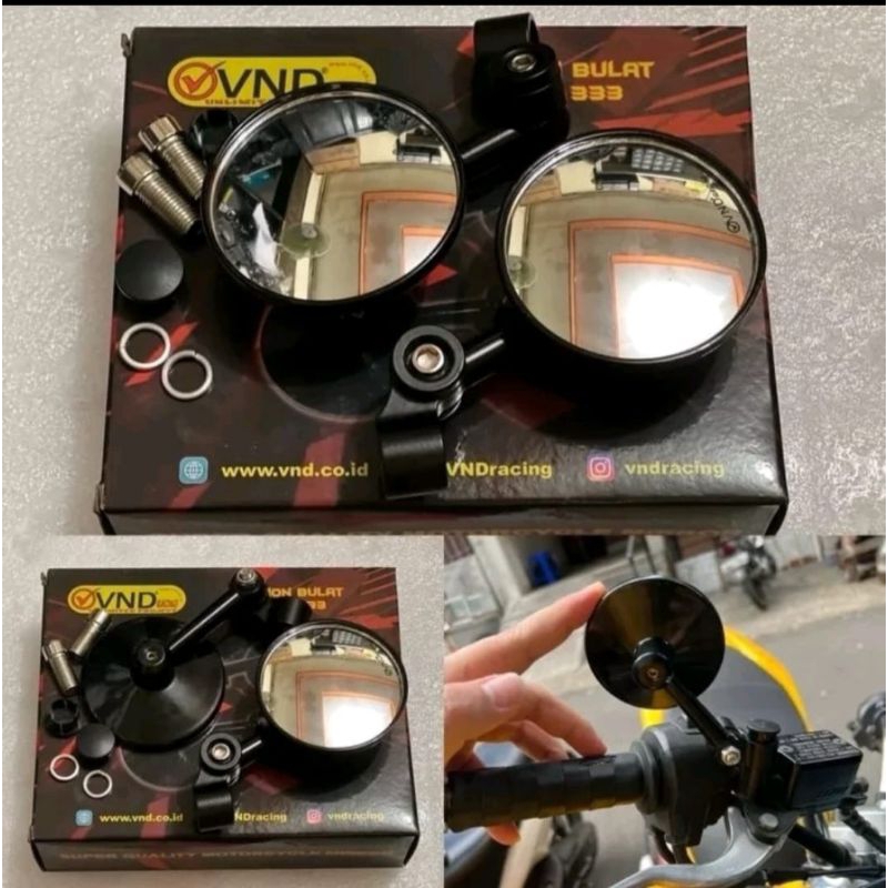 VND Spion Bulat Universal Buat Semua Motor Matic - ORIGINAL VND 100%