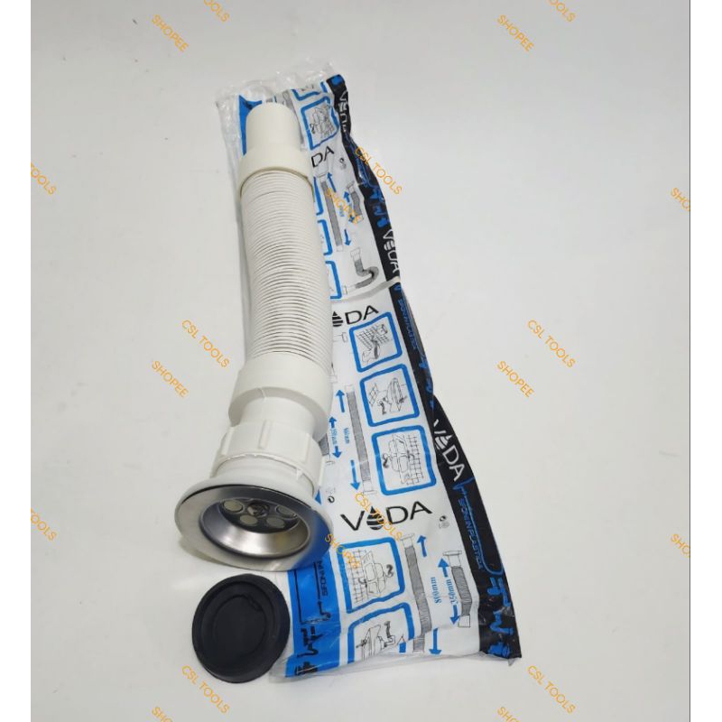 Selang Flexible Tarik Bak Cuci Piring 11/2 + Afur / Selang Wastafel