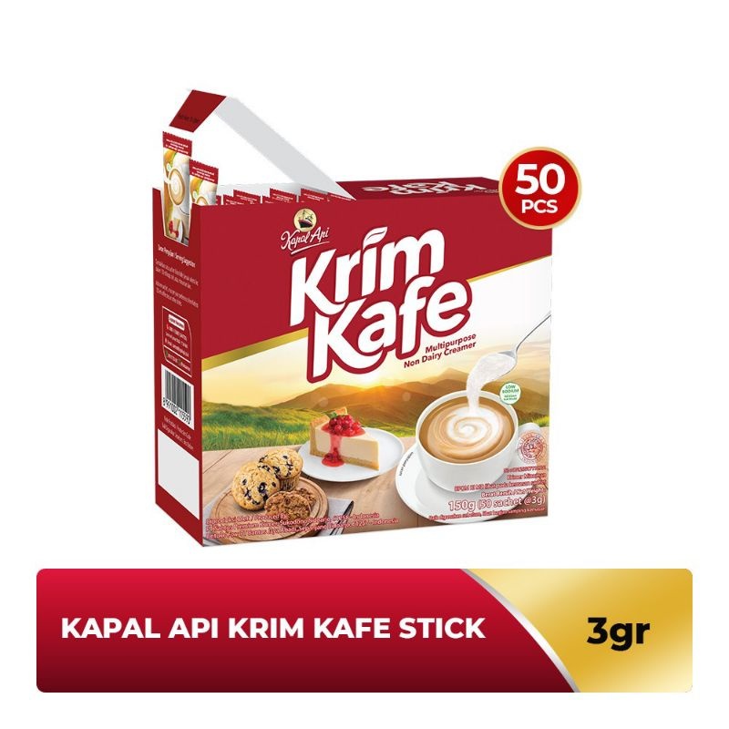 

KAPAL API KAFE NON DAIRY CREAMER 3GR ISI 50 SACHET / 500GR